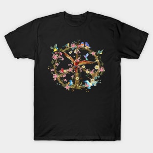 Love Peace Birds Costume Gift T-Shirt